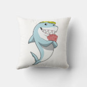 シャークトランプのポーカーでトランプのポーカーカード クッション (裏面)