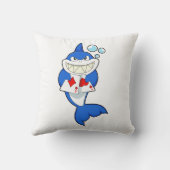 シャークトランプのポーカーでトランプのポーカーカード クッション (裏面)