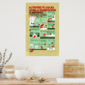 シャークトープス安全ポスター ポスター (キッチン)