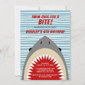 シャークバイトアニエージ誕生日 招待状 (正面)