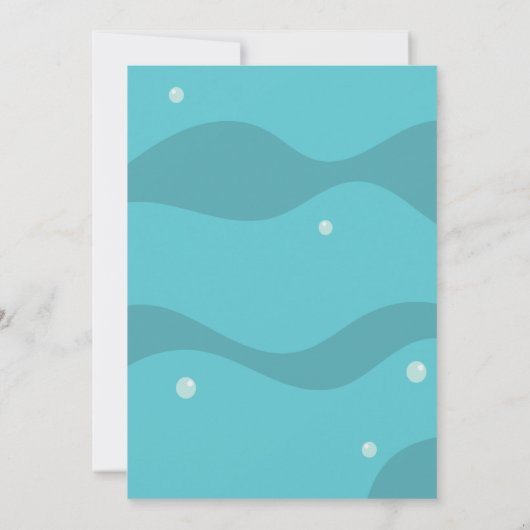 シャークバイトファースト誕生日招待状 招待状 (裏面)