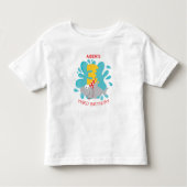 シャークバイト第2誕生日Tシャツ トドラーTシャツ (正面)