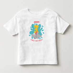 シャークバイト第2誕生日Tシャツ トドラーTシャツ