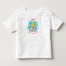 シャークバイト第4誕生日Tシャツ トドラーTシャツ