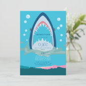 シャークバイト誕生日パーティーへの招待 招待状 (スタンド正面)