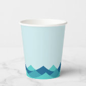 シャークバイト誕生日パーティー紙カップ 紙コップ (裏面)