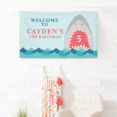 シャークバイト誕生日パーティー 横断幕 (インサイチュ)