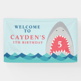 シャークバイト誕生日パーティー 横断幕