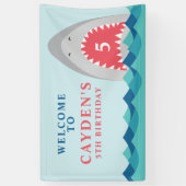 シャークバイト誕生日パーティー 横断幕 (縦)