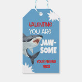 シャークバレンタインメッセージカード ギフトタグ (裏面)