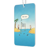 シャークバレーボールおもしろい漫画 カーエアーフレッシュナー (左)