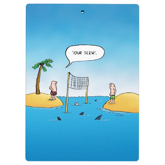 シャークバレーボールおもしろい漫画 クリップボード (裏面)