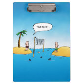 シャークバレーボールおもしろい漫画 クリップボード (正面)