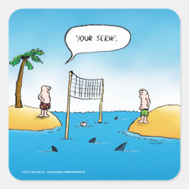 シャークバレーボールおもしろい漫画 スクエアシール