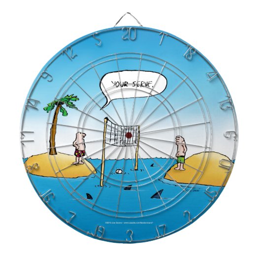 シャークバレーボールおもしろい漫画 ダーツボード (正面)