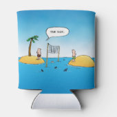 シャークバレーボールおもしろい漫画 缶クーラー (裏面)