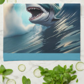 シャークバンプと噛み込み キッチンタオル (折り畳み)