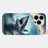 シャークバンプと噛み込み iPhoneケース (裏面横)