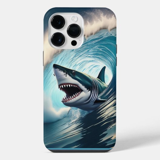 シャークバンプと噛み込み iPhoneケース (裏面)