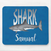 シャークパーソナライズされた海クールビーチトロピカル マウスパッド (正面)
