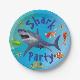 シャークパーティー紙プレート ペーパープレート