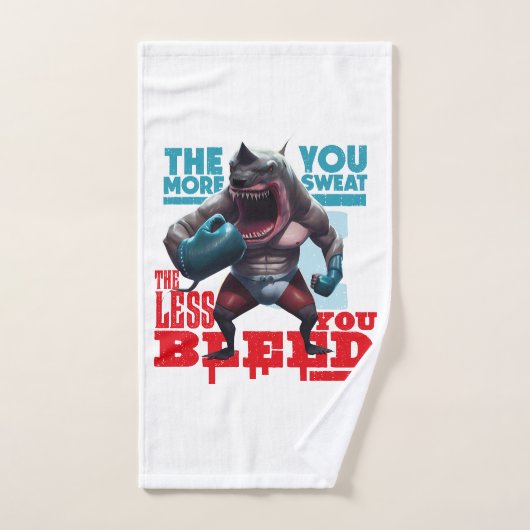 シャークファイター引用文タオル ハンドタオル (ハンドタオル)