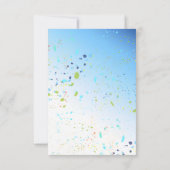 シャークファンタスティック子供の誕生日パーティー 招待状 (裏面)