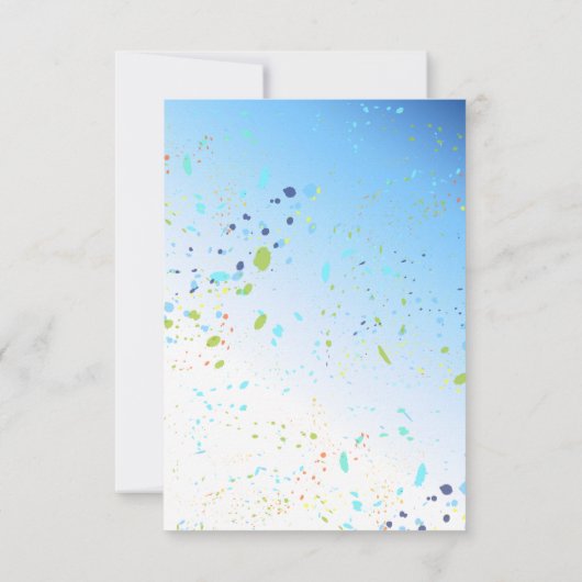 シャークファンタスティック子供の誕生日パーティー 招待状 (裏面)