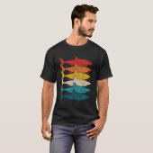 シャークフィッシュ魚釣り素晴らしホワイトシャーク Tシャツ (正面フル)