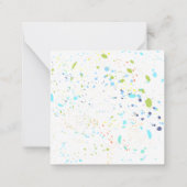 シャークフィナステック子供の教室のバレンタインカード ノートカード (裏面)