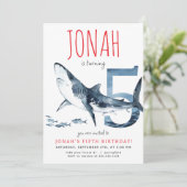 シャークフィフス誕生日招待状 招待状 (スタンド正面)