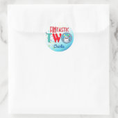 シャークフィンタスティックセカンド誕生日 ラウンドシール (バッグ)