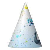 シャークフィンタスティック子供の誕生日 パーティーハット (左)