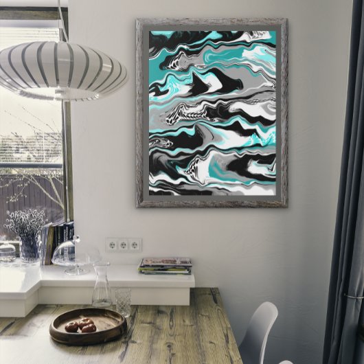 シャークフィン抽象芸術アート フォトプリント           