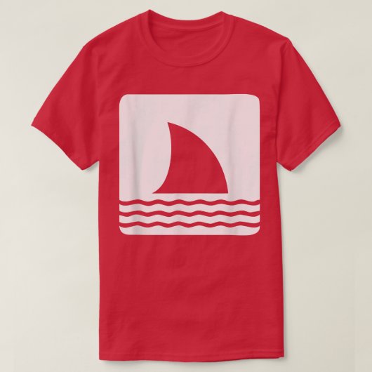 シャークフィン海ビュー Tシャツ (デザイン正面)
