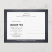 シャークフレーム卒業発表/招待状 インビテーションポストカード (裏面)