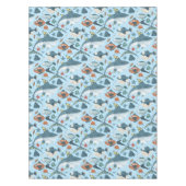 シャークブルーシー海魚動物テーマ少年パーティー テーブルクロス (正面)