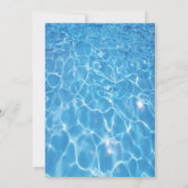 シャークプールバースデーパーティ招待状 招待状 (裏面)