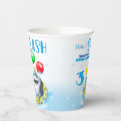 シャークプールパーティー子供の誕生日 紙コップ (左)