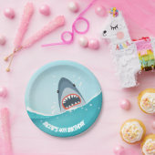 シャークプールパーティー少年海ザシーズプレート ペーパープレート (パーティー)