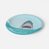 シャークプールパーティー少年海ザシーズプレート ペーパープレート (アングル)