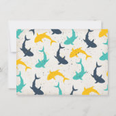 シャークプール誕生日パーティー招待チケット 招待状 (裏面)