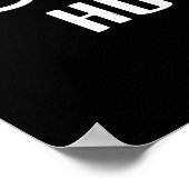 シャークベイトホハハシャークおもしろい恋人ギフト ポスター (角)