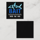 シャークベイトホーハハおもしろいサメ好きの贈り物 スクエア名刺 (正面/裏面)