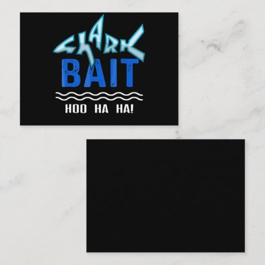 シャークベイトホーハハおもしろいサメ好きの贈り物 名刺 (正面/裏面)