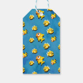 シャークベビーガール誕生日パーティギフトタグ ギフトタグ (裏面)