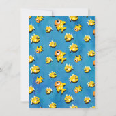 シャークベビー誕生日パーティーの招待 招待状 (裏面)