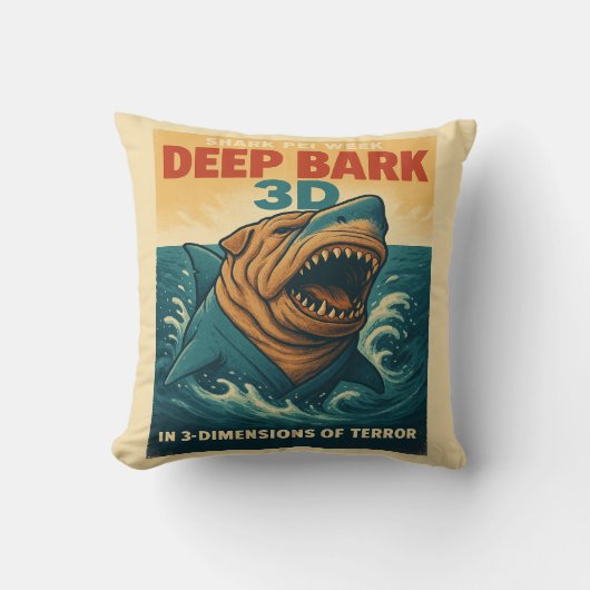 シャークペイ週間：深い樹皮3D クッション (正面)