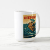 シャークペイ週間:深い樹皮3D コーヒーマグカップ (正面右)