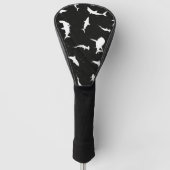 シャークホワイトシャドウオンダーク銀河系宇宙 ゴルフヘッドカバー (正面)